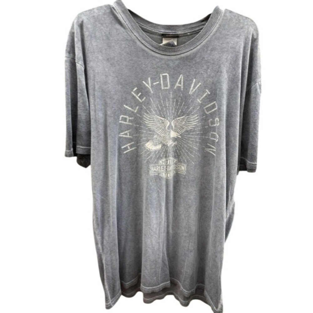 Harley Davidson La Crosse Area WI Eagle Graphic T-Shirt Gray Large